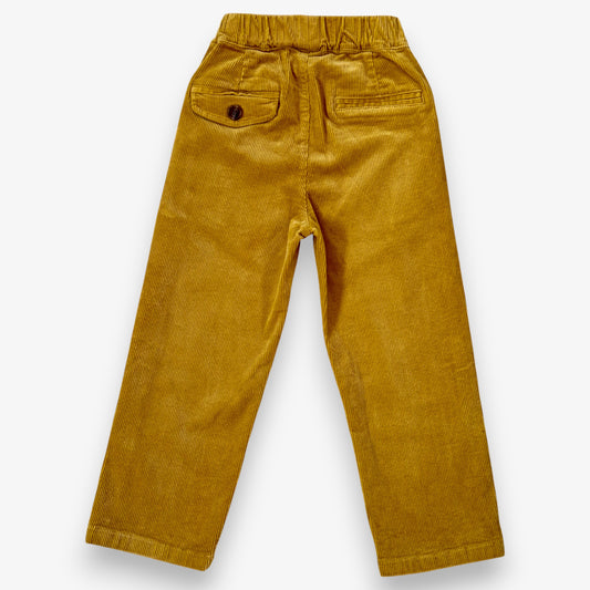 Marigold corduroy children’s trousers with straight leg, elastic waistband and mock welt pocket detail by That’s Not Fair London