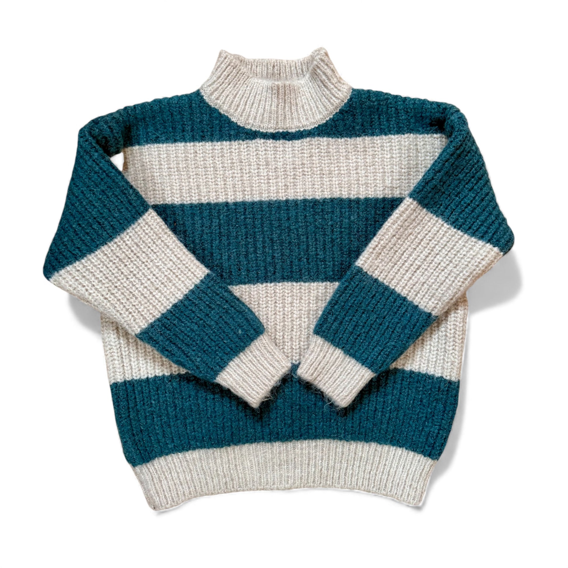 Children’s striped jumper with drop shoulder and boxy fit by That’s Not Fair London