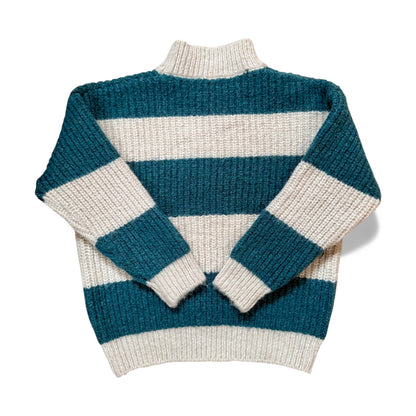Children’s striped jumper with drop shoulder and boxy fit by That’s Not Fair London