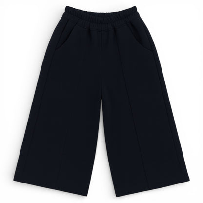 Children’s cotton jersey tracksuit with lace hem sweatshirt and wide straight-leg trousers by That’s Not Fair London