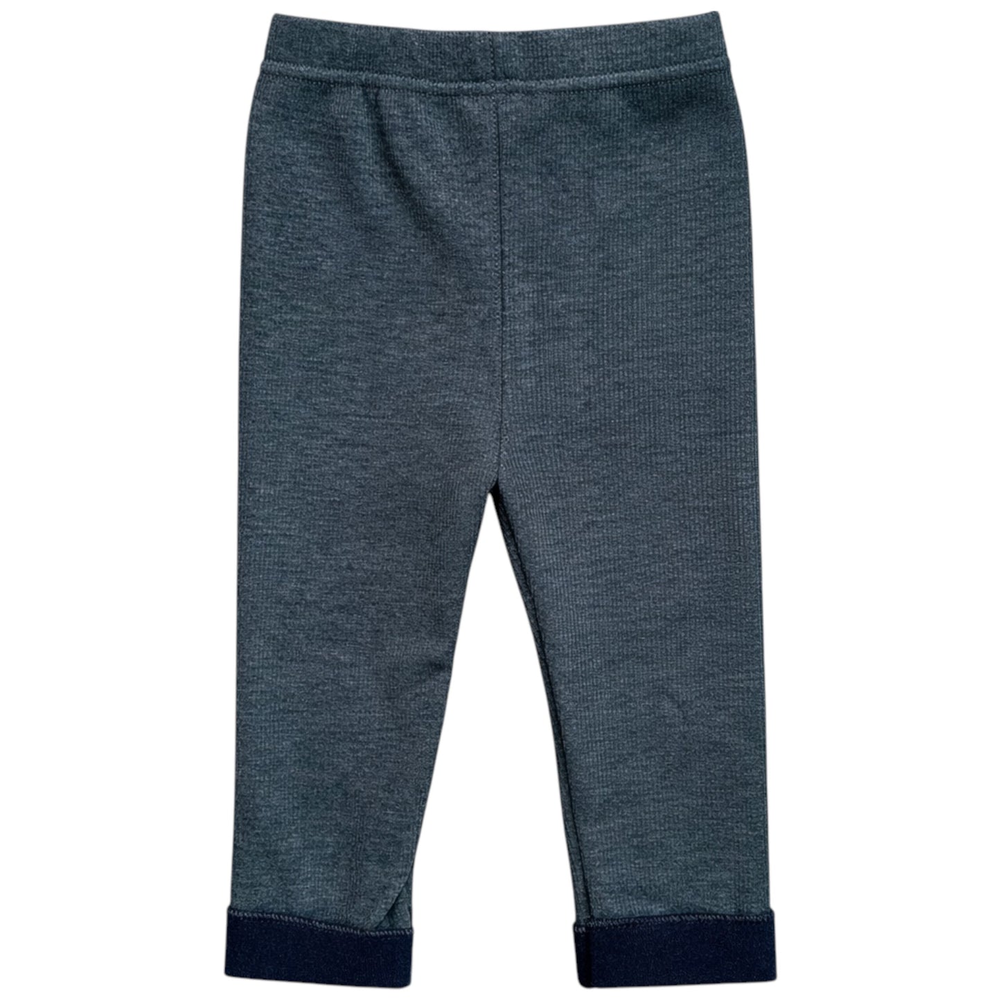 Children’s black fleece lined leggings with embroidered cuff details and bow trim by That’s Not Fair London